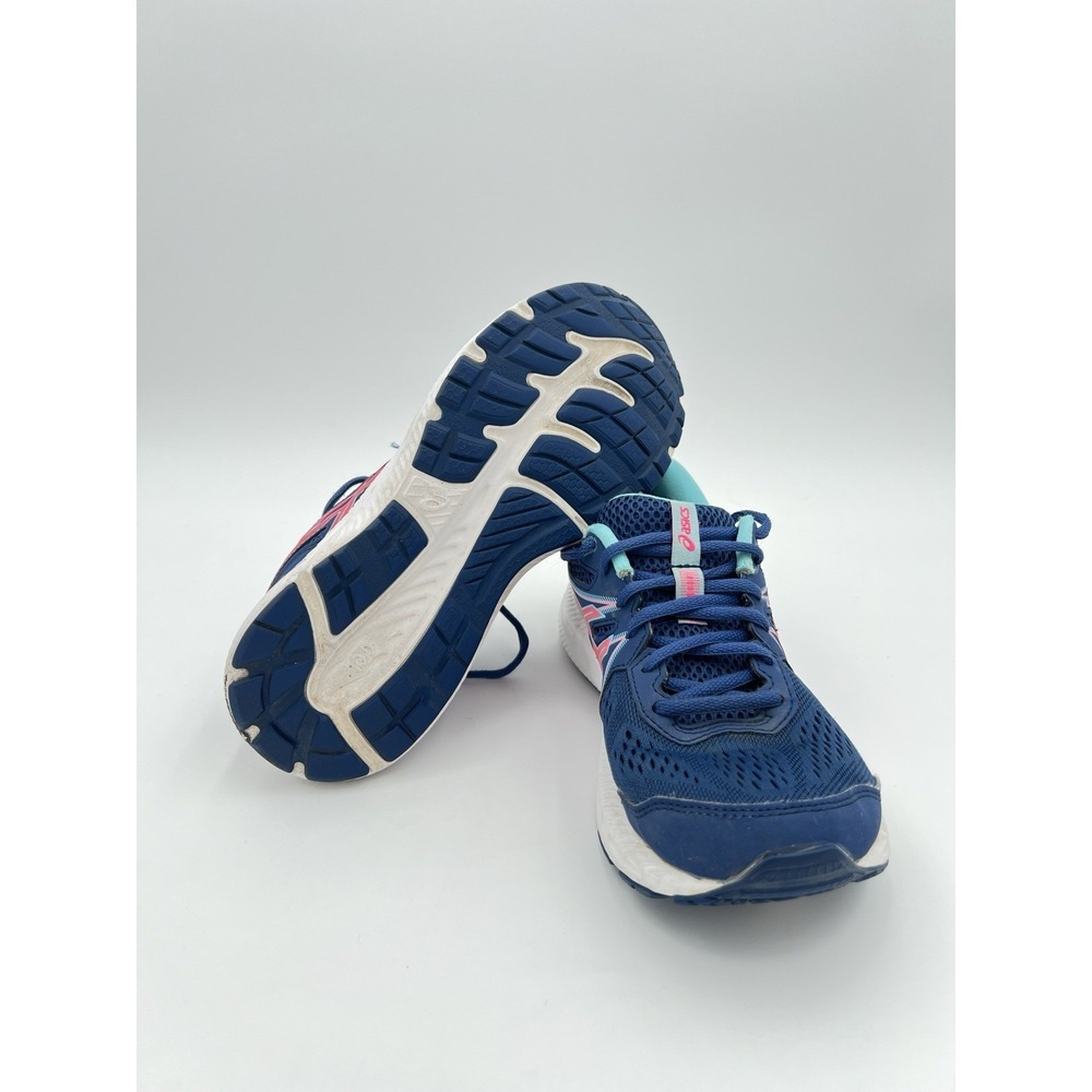 ASICS Women's Blue Pink Running‎ Shoes Athletic Sneakers Comfort Walking Size 8 - Picture 7 of 9